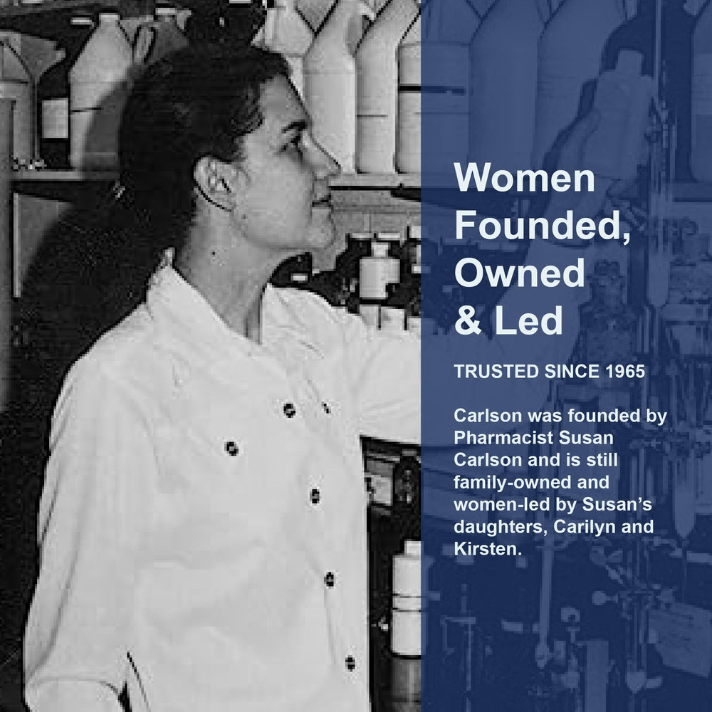 Omega-3 rich liquid visible in a close-up spoon shot.