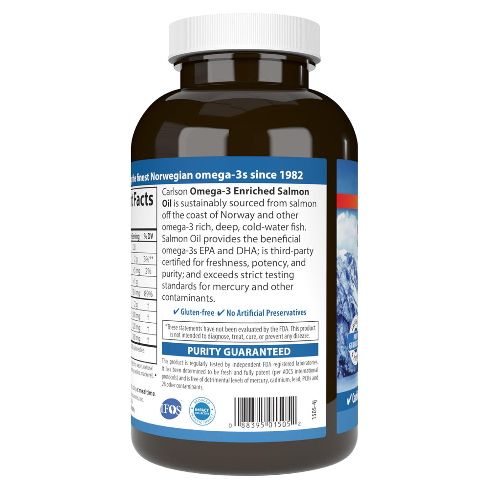 Carlson Salmon Oil daily-use scene showing morning routine