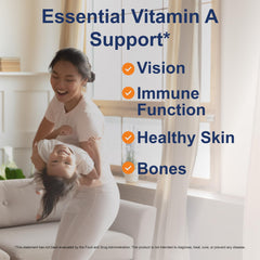 Carlson Vitamin A softgel pour into hand for a convenient daily dose