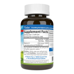 Carlson Vitamin D3 10000 IU softgel pack supports immune and bone health