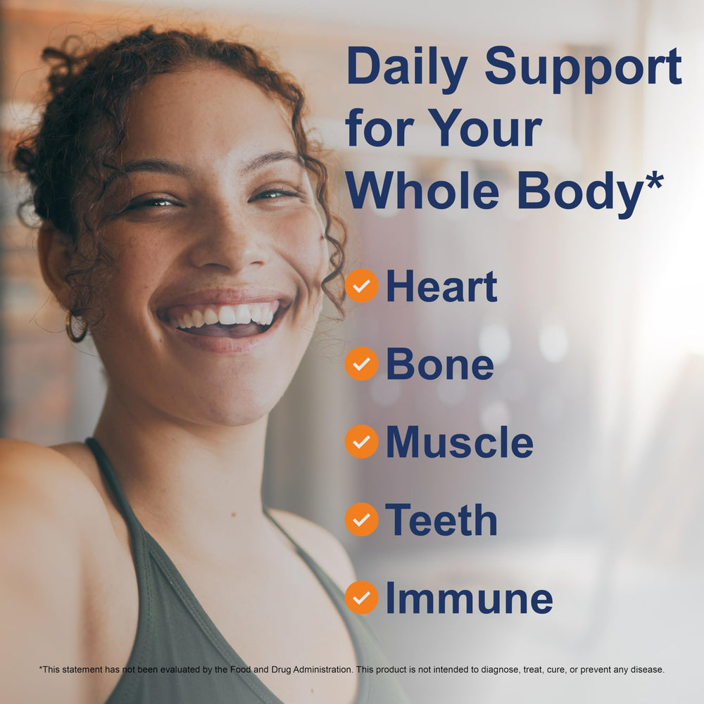 Carlson D3 softgel pour shot emphasizing easy daily intake.