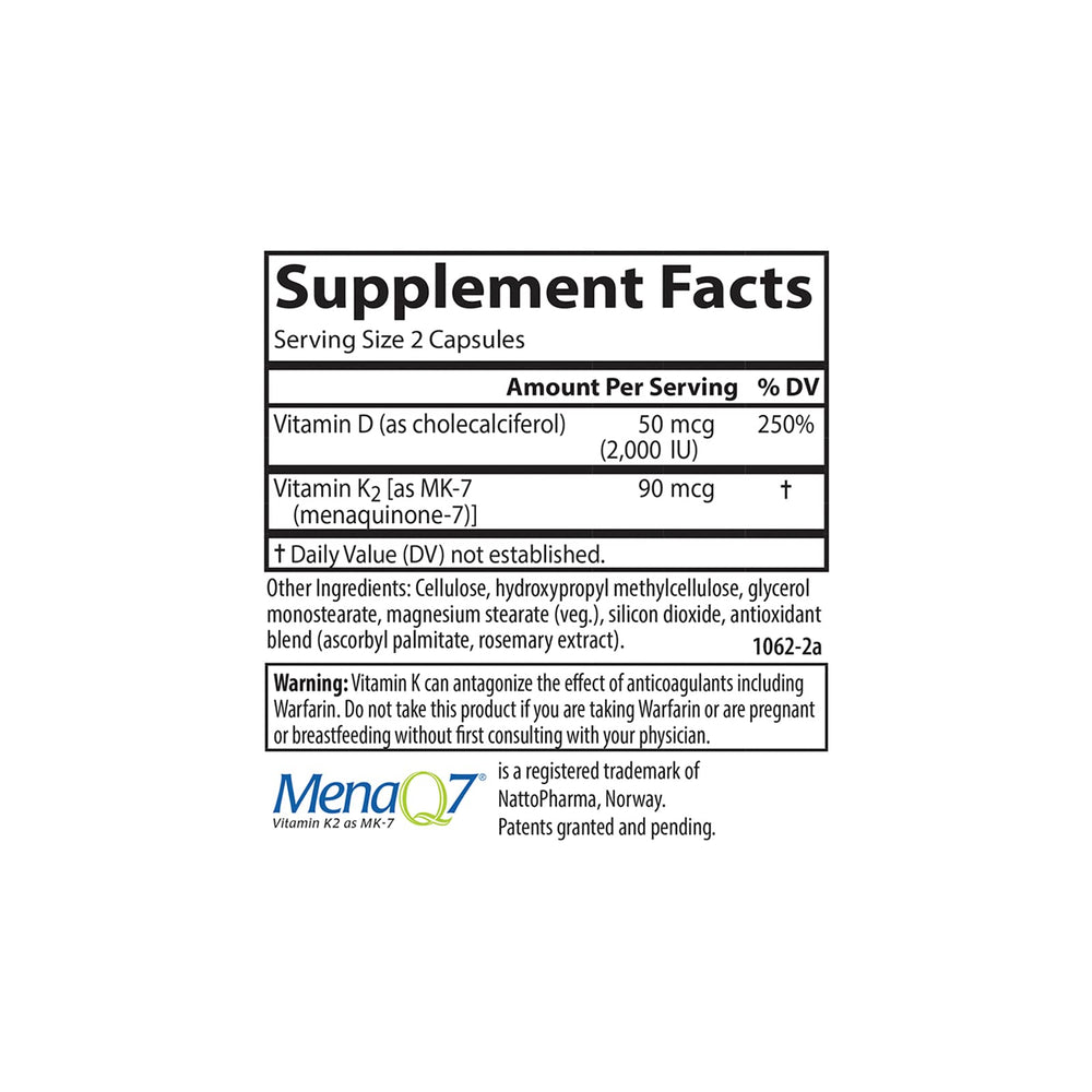 Carlson Vitamin D3 + K2 bottle pour illustrates easy daily intake