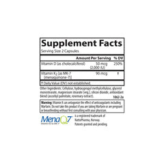 Carlson Vitamin D3 + K2 bottle pour illustrates easy daily intake
