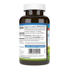 Close-up of Carlson K2 MK-4 capsules for easy dosing.