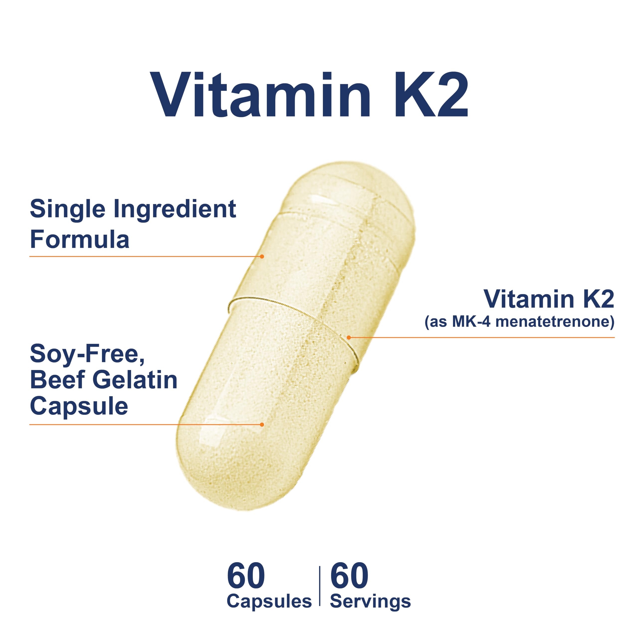 Label close-up of Carlson Vitamin K2 MK-4 highlighting MK-4 potency