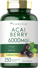 Carlyle Acai Berry Capsules bottle with capsules ready for daily antioxidant support
