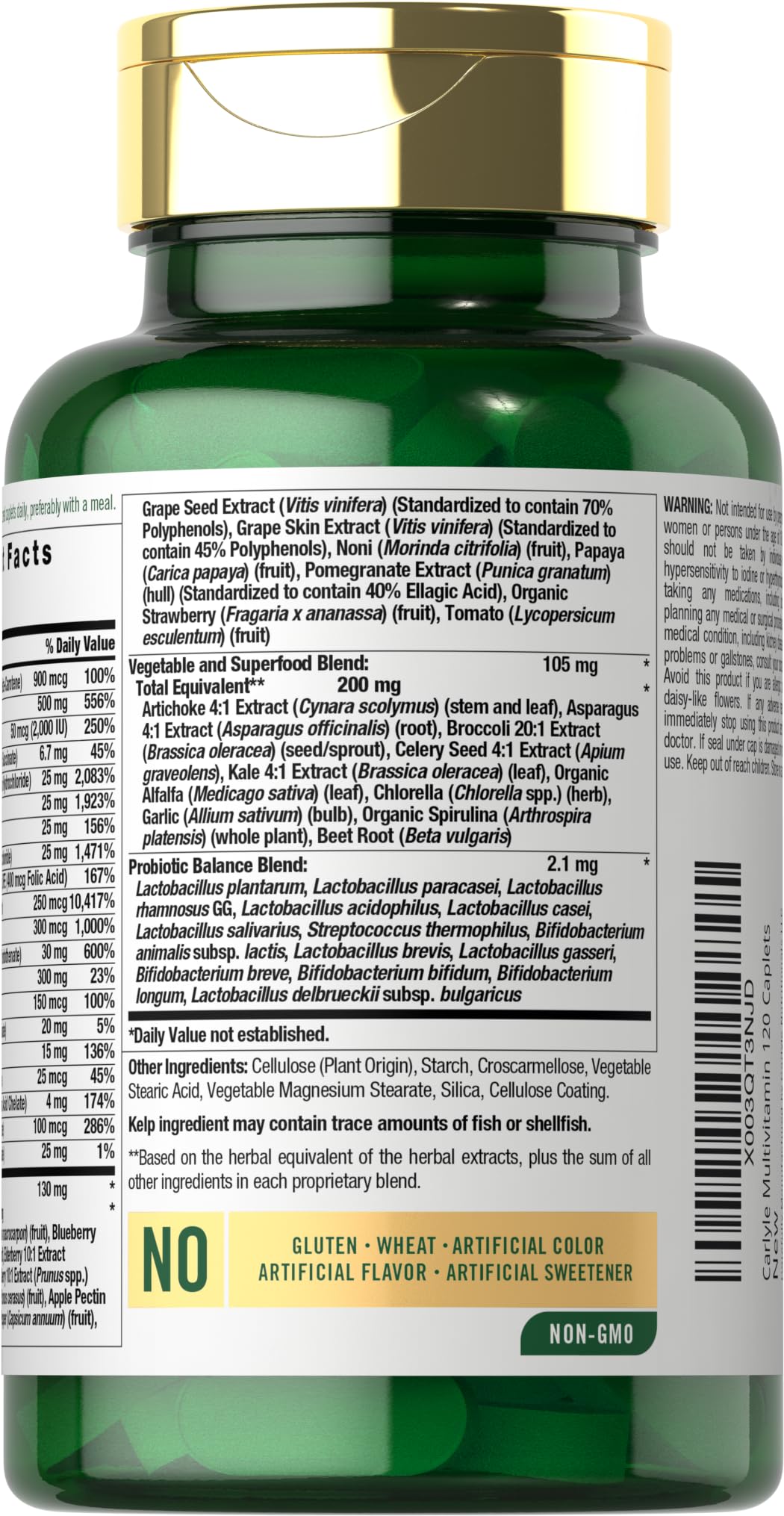 Carlyle Antioxidantes y Vitaminas: fórmula para la vitalidad diaria.
