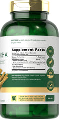 Carlyle Ashwagandha capsules 300-count close-up highlighting potent root extract