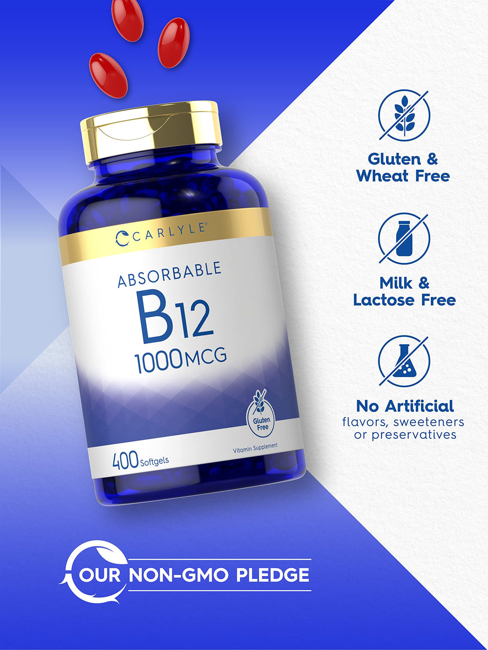 Carlyle B12 lab tested ingredients for quality assurance