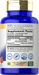 Carlyle B12 sublingual berry bottle front highlights berry flavor