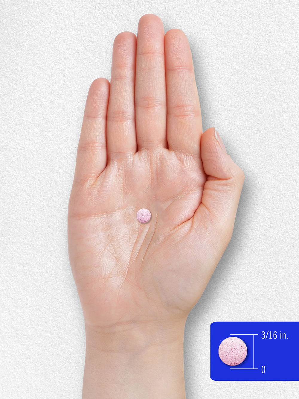 Carlyle B12 sublingual tablets held in hand for reference