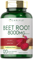 Carlyle Beet Root Capsules bottle front for easy daily supplementation