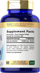 Carlyle Biotin 10000mcg label closeup highlights ingredient quality.