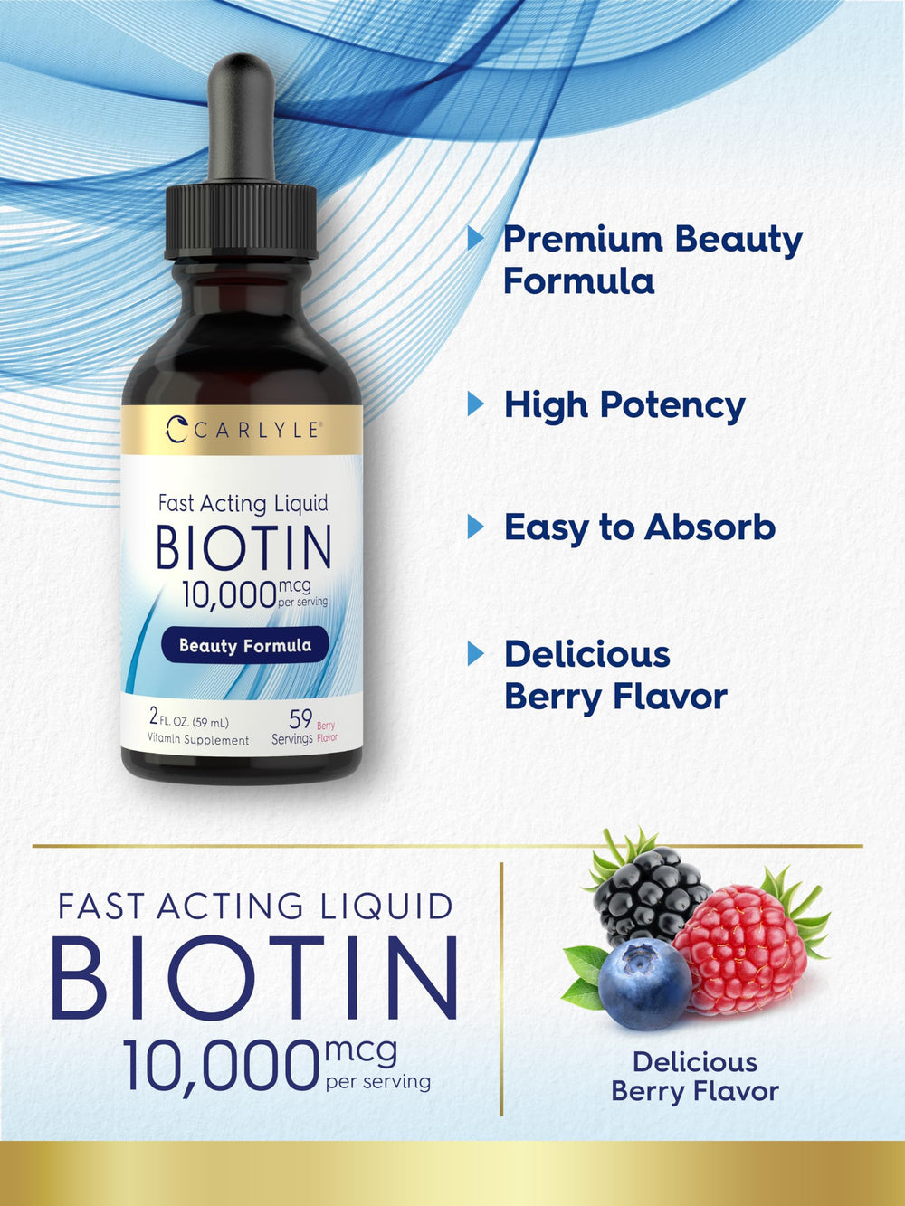 Carlyle Biotin vegetarian formula supports a vegan-friendly supplement routine.