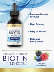 Carlyle Biotin vegetarian formula supports a vegan-friendly supplement routine.