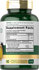 Carlyle Black Seed Oil softgels capsules closeup shows smooth capsules and quality.