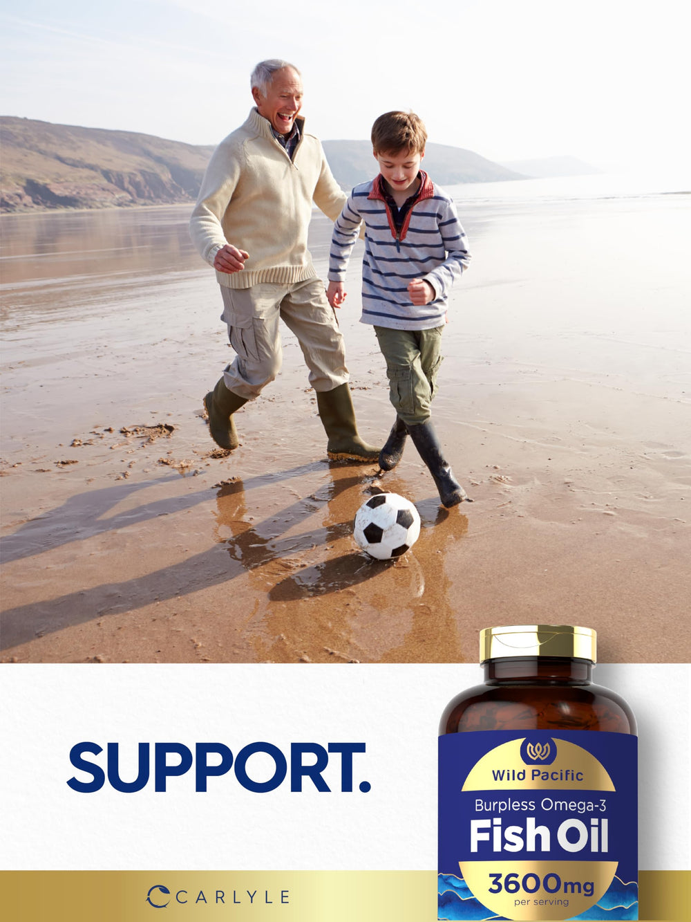 Sealed bottle emphasizing freshness and quality control.