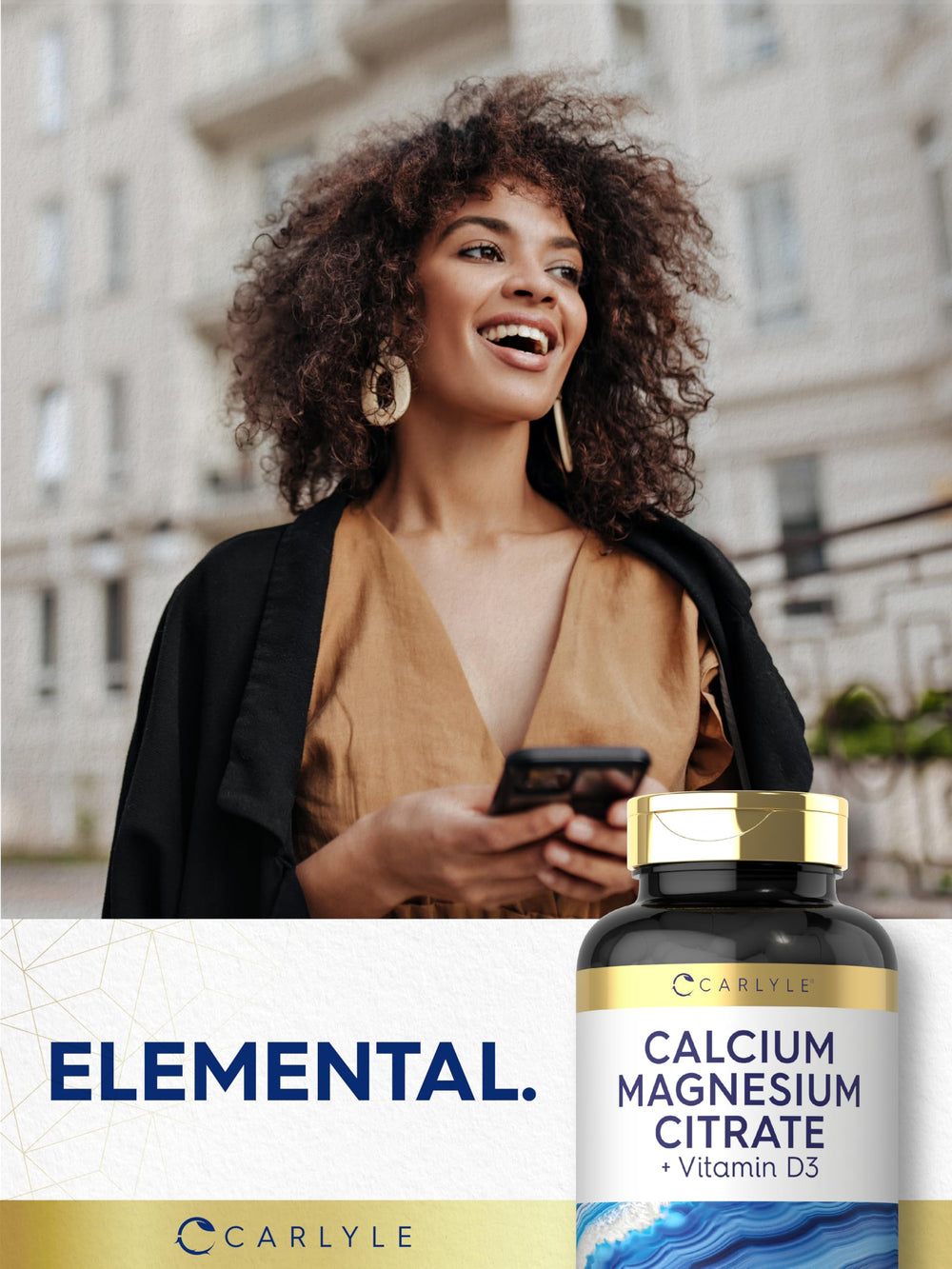 Carlyle nutrition facts panel showing calcium and magnesium amounts