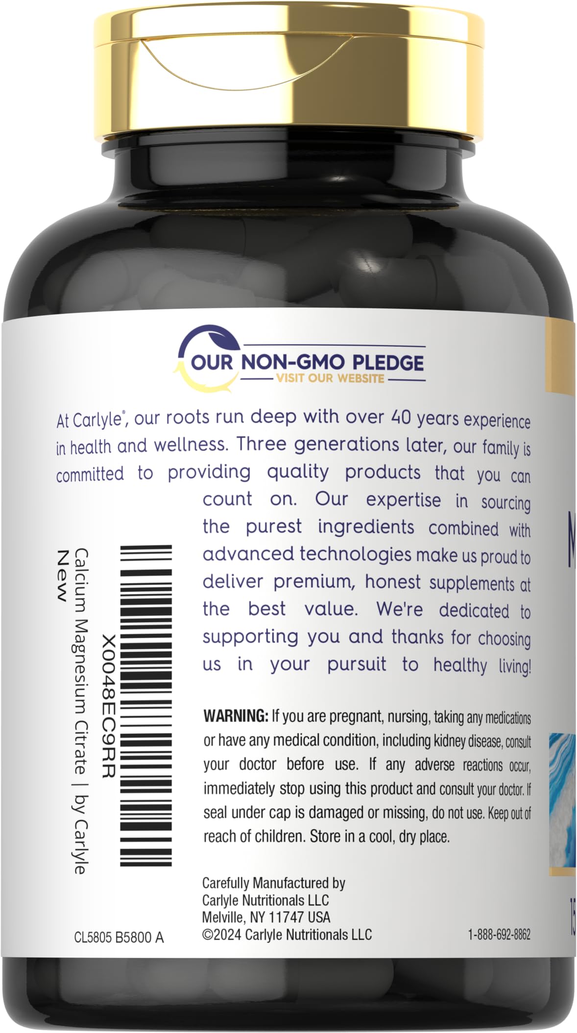 Carlyle Calcium Magnesium Citrate with Vitamin D3 highlight vitamin D3 benefits