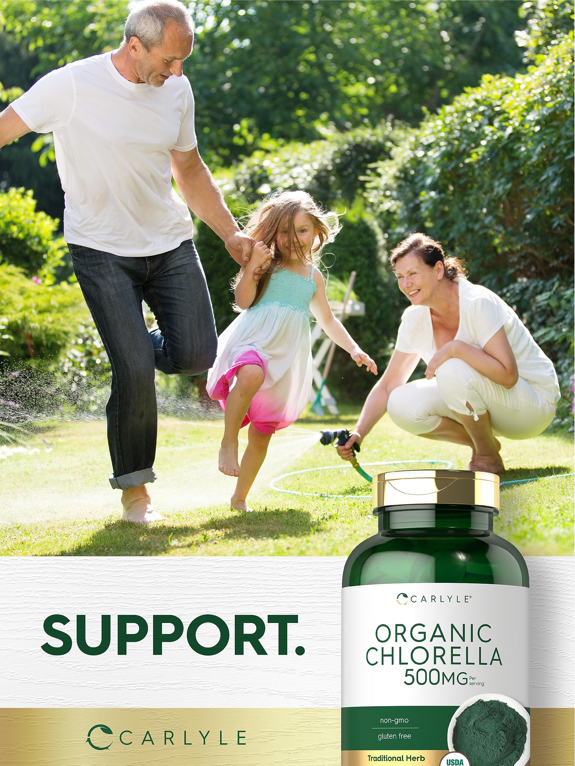 Carlyle Chlorella tablets 1000-count bottle for extended use