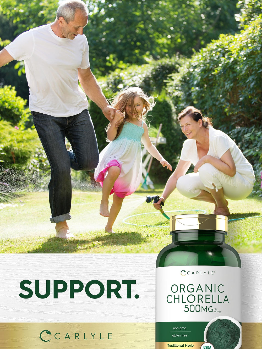 Carlyle Chlorella tablets 1000-count bottle for extended use