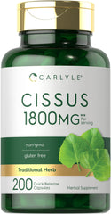 Carlyle Cissus Quadrangularis bottle front for daily wellness routine