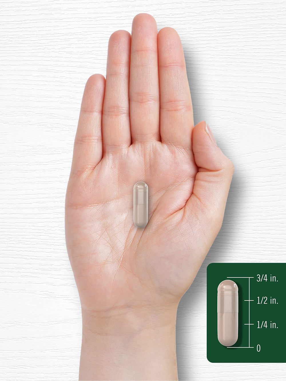 Capsules in hand representing easy daily use of Carlyle product