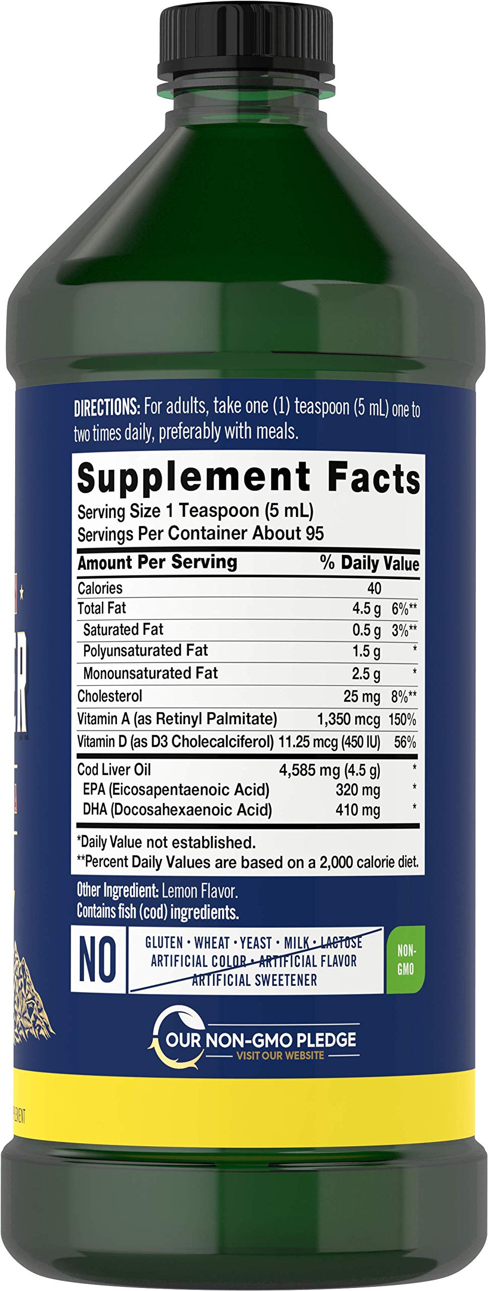 Carlyle cod liver oil liquid pack of 3 bottles, convenient family supply.