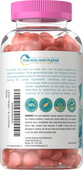 Closeup of Carlyle Collagen Gummies showing chewy texture and color.