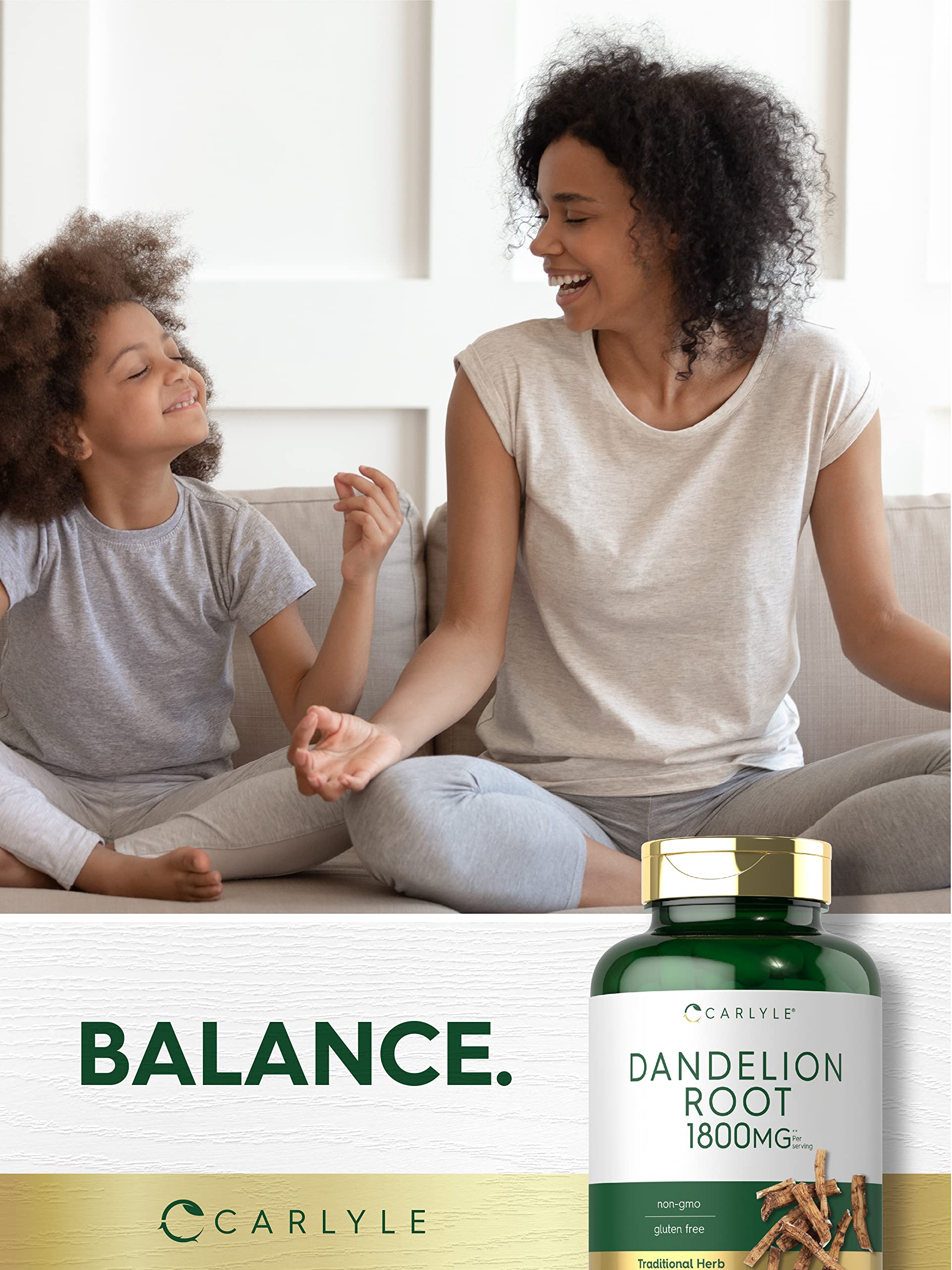 Carlyle Dandelion Root non-GMO seal on packaging