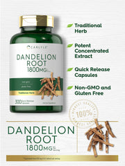 Carlyle Dandelion Root packaging shown with trusted ingredients promise