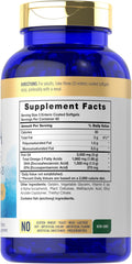 Carlyle DHA softgels closeup highlighting potency of omega-3 capsules