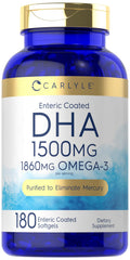 Carlyle DHA supplement bottle front showing omega-3 source for daily wellness