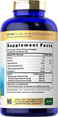 Carlyle Fish Oil 2000mg softgels ready for quick, smooth swallowing