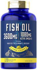 Carlyle Fish Oil 3600mg bottle front for daily omega-3 support.