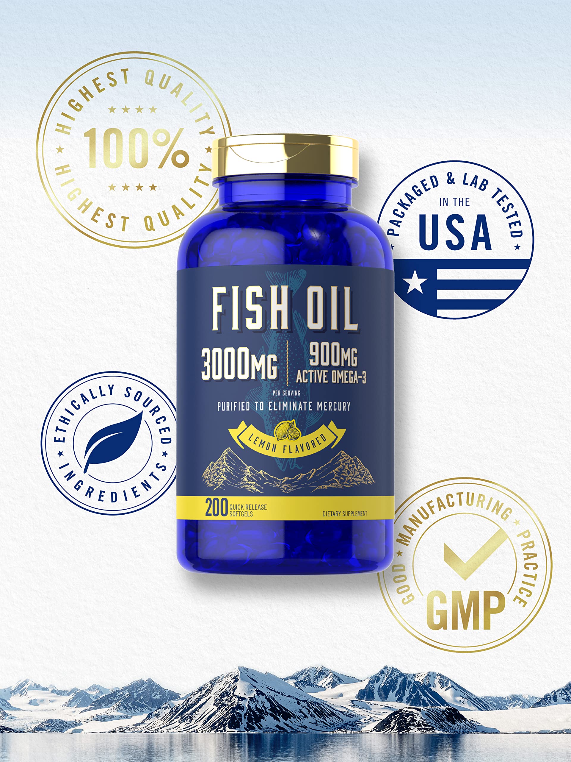 Lab-tested Carlyle Fish Oil for quality and purity you can trust.