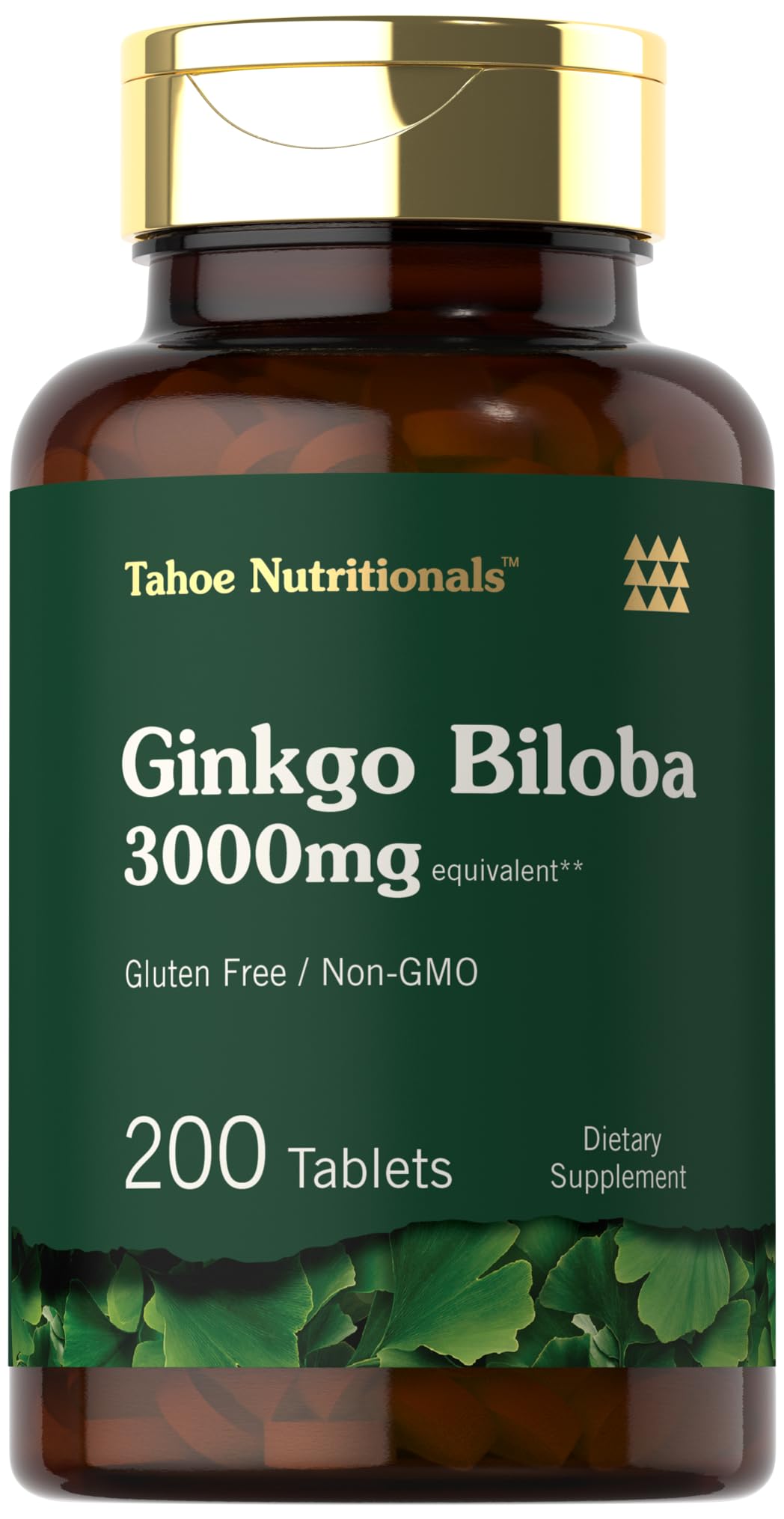 Carlyle Ginkgo Biloba 3000mg bottle with clear label for easy selection