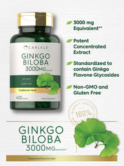 Carlyle Ginkgo Biloba 3000mg gluten-free formulation icon