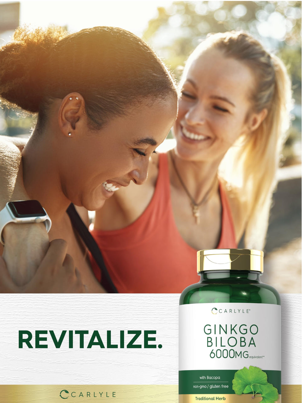 Carlyle Ginkgo Biloba packaging showing dosage per serving