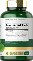 Carlyle Ginkgo Biloba pills close-up highlighting quick-release capsules for on-the-go support