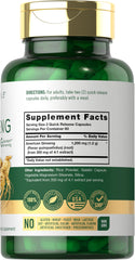 Carlyle extracto de ginseng: botella de cápsulas lista para tomar