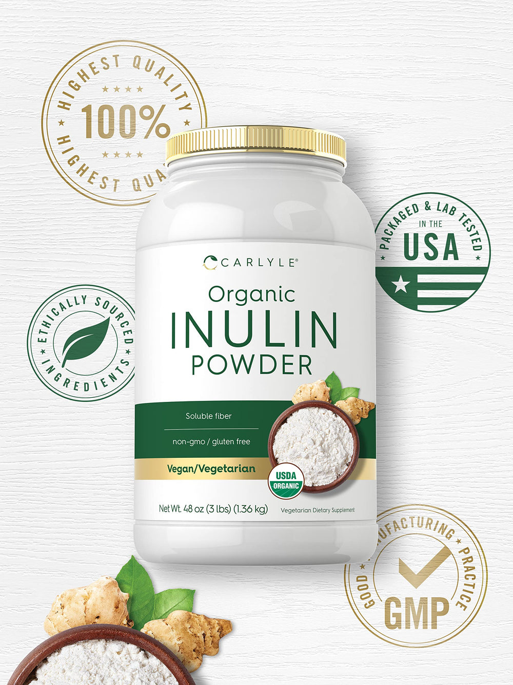 Carlyle gluten-free formula image emphasizes allergy-friendly option for diets