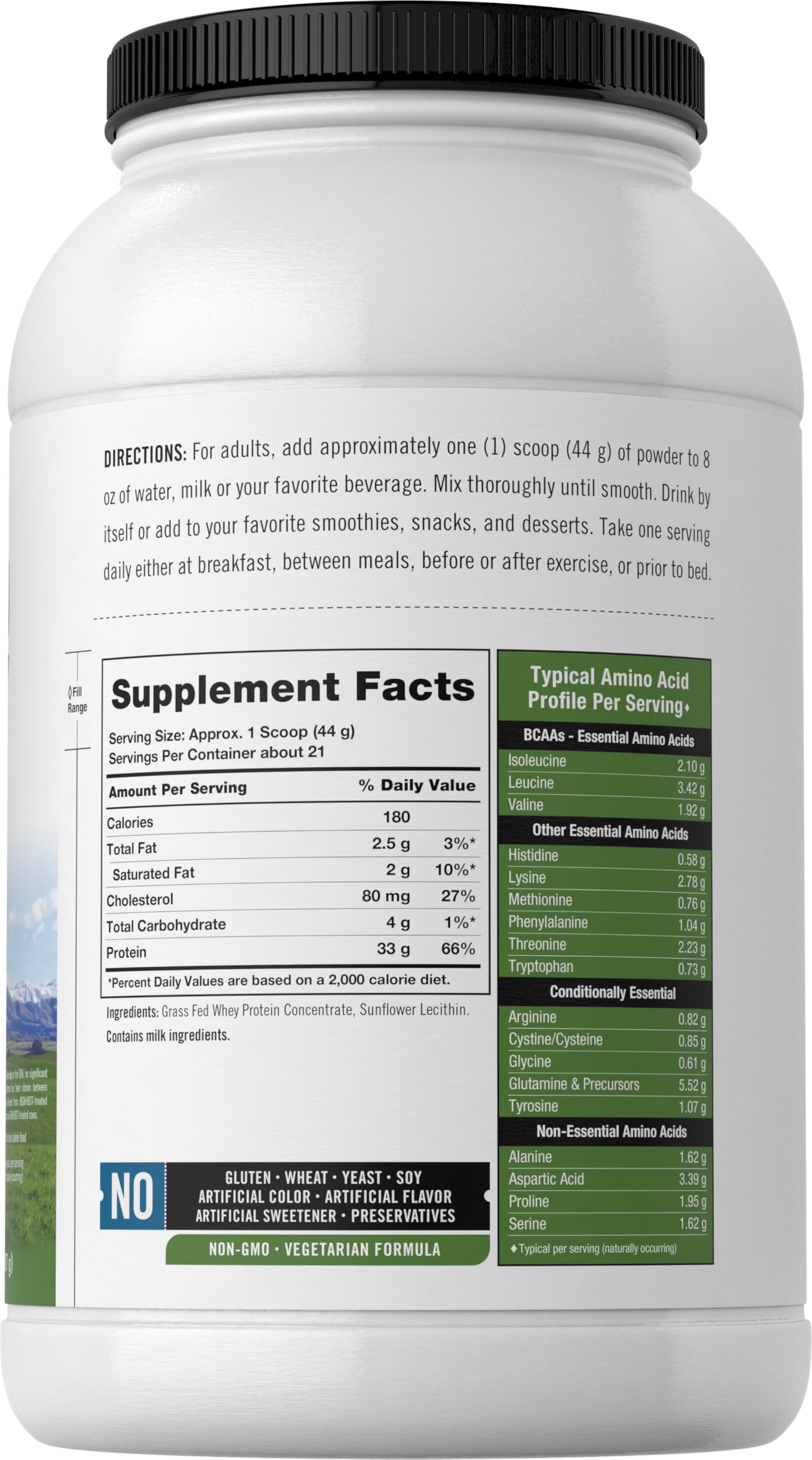 Carlyle Grass Fed Whey Protein in a smoothie for versatile protein use.