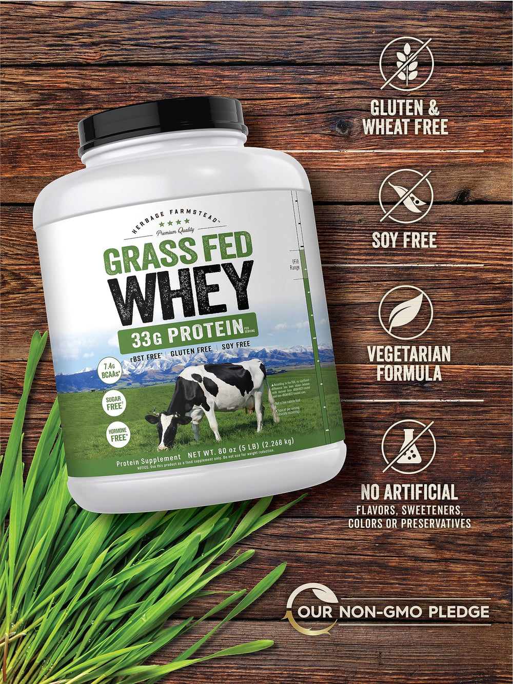 Carlyle whey protein unopened packaging—premium grass-fed source.