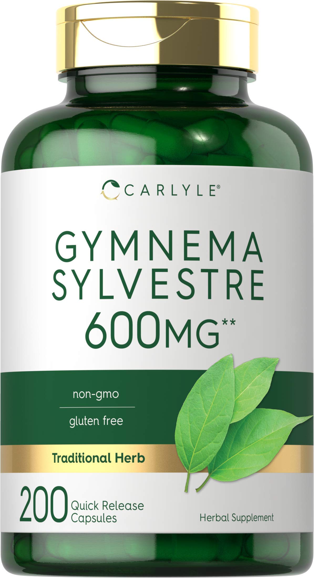 Carlyle Gymnema Sylvestre 600mg bottle front, ideal daily wellness routines