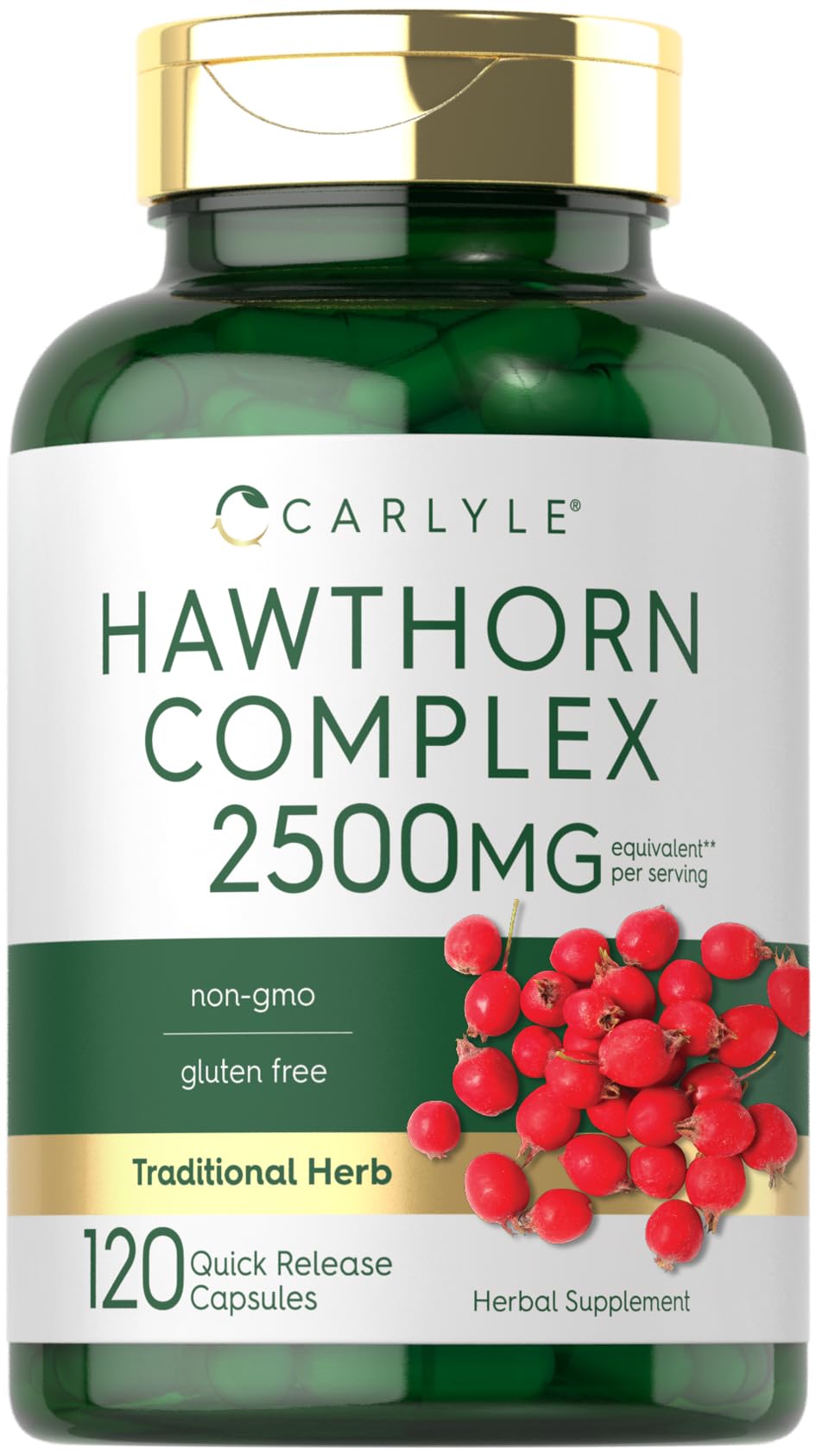 Carlyle Hawthorn Berry Complex: cápsulas para rutina diaria de bienestar