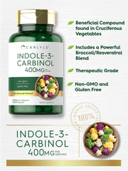 Carlyle I3C capsules pour indicating easy daily use and antioxidant support
