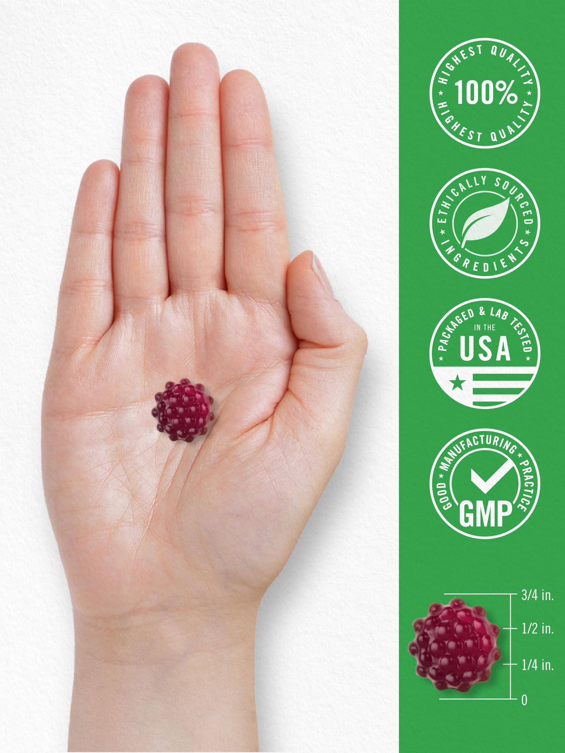 Carlyle Kids Melatonin Gummies bottle on nightstand, supports a calm evening.