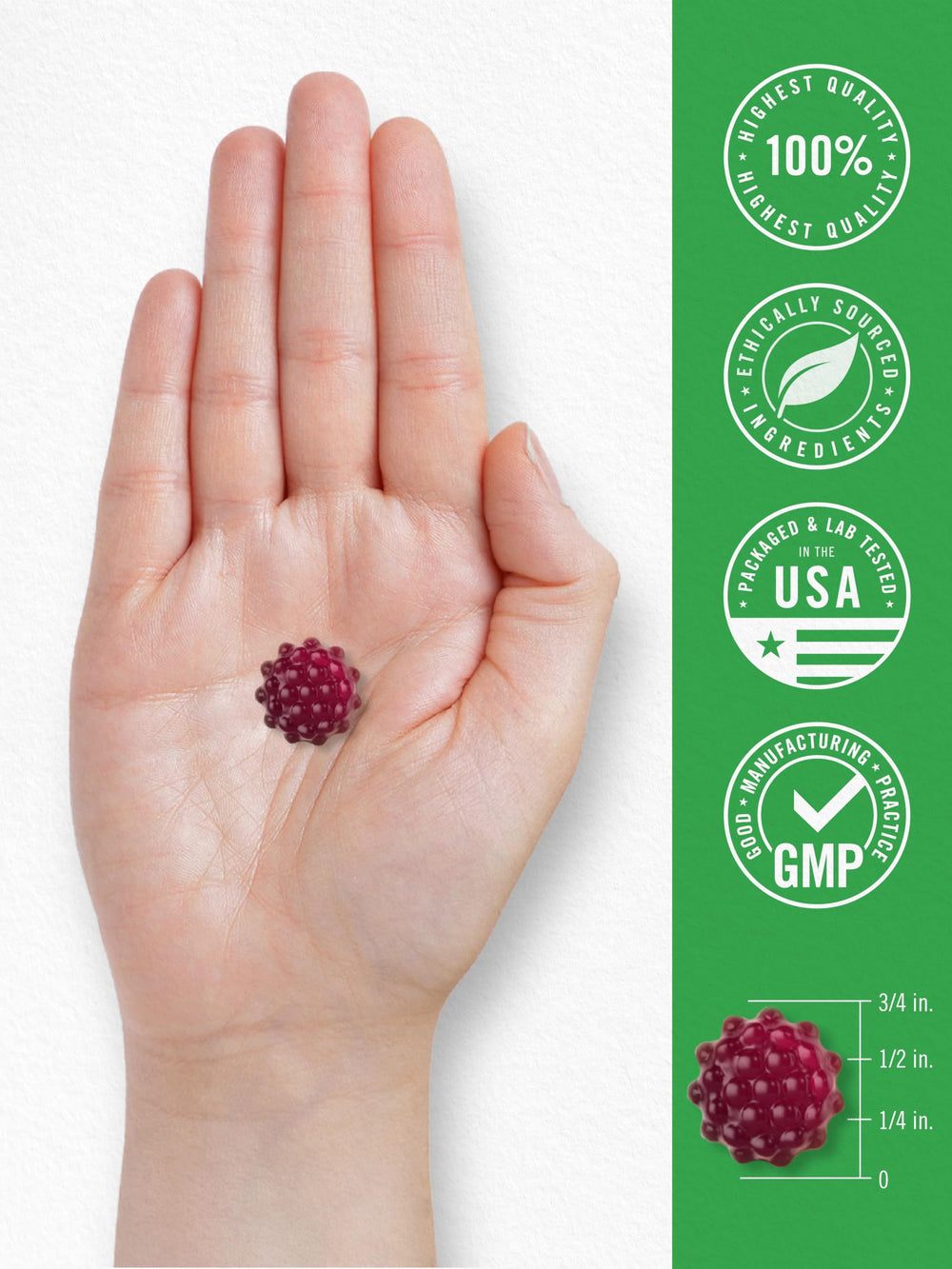 Carlyle Kids Melatonin Gummies bottle on nightstand, supports a calm evening.