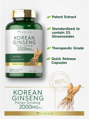 Back of Carlyle bottle with supplement facts for transparency.